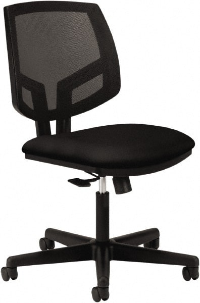 Task Chair:  Polyester,  Adjustable Height,  18-1/4 to  22-3/8