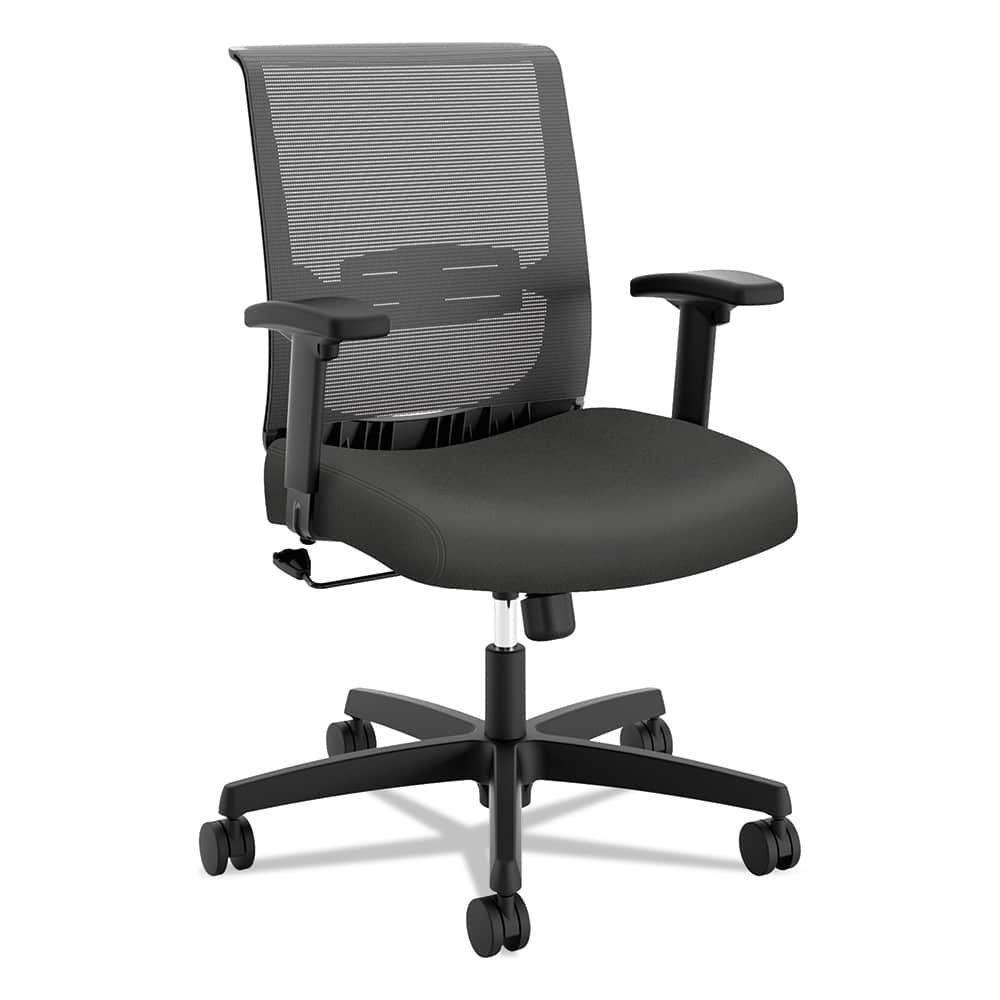 Task Chair:  Fabric,  Adjustable Height,  16-1/2 to  21