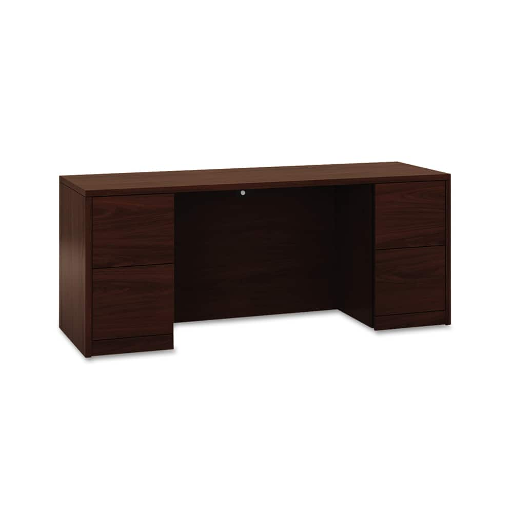 Credenzas, Type: Credenza, Number of Drawers: 4.000, Length (Inch): 72, Depth (Inch): 24, Color: Mahogany, Material: Thermally Fused Woodgrain Laminate MPN:HON105900NN