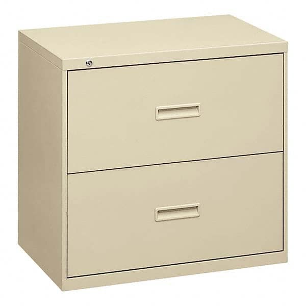 Horizontal File Cabinet: 2 Drawers, Steel, Putty MPN:BSX482LL