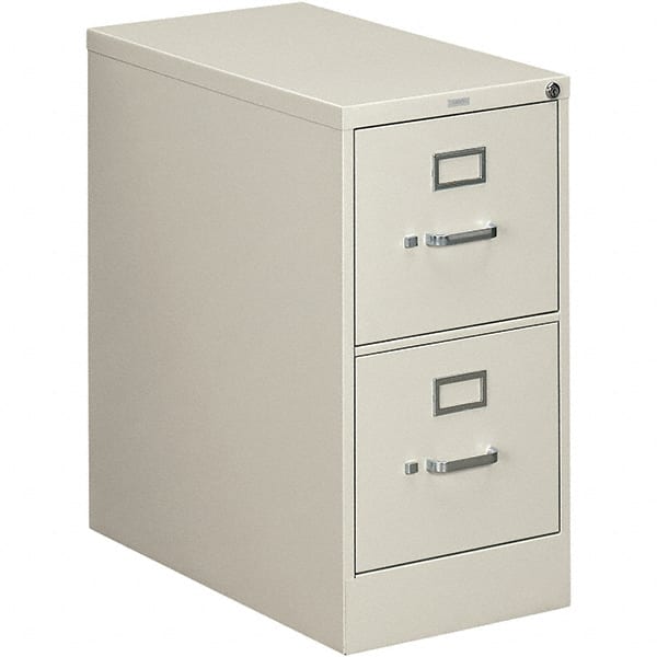 Vertical File Cabinet: 2 Drawers, Steel, Light Gray MPN:HON312PQ
