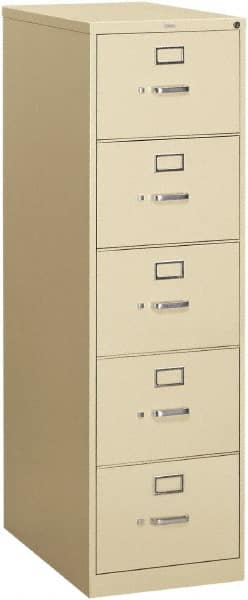 Vertical File Cabinet: 5 Drawers, Steel, Putty MPN:HON315CPL