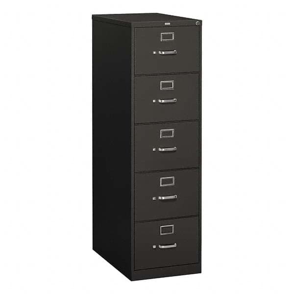 Vertical File Cabinet: 5 Drawers, Steel, Charcoal MPN:HON315CPS