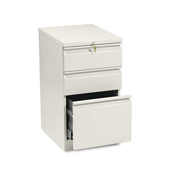 Pedestal File Cabinet: 3 Drawers, Steel, Putty MPN:HON33720RL