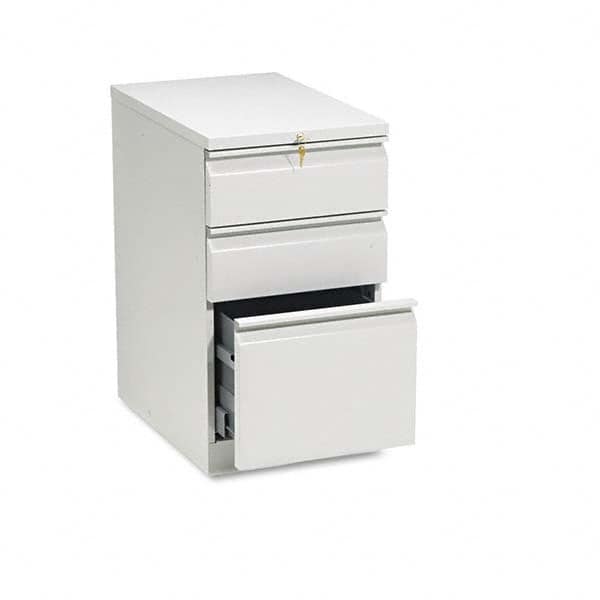 Pedestal File Cabinet: 3 Drawers, Steel, Light Gray MPN:HON33723RQ