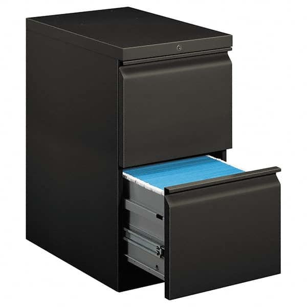 Pedestal File Cabinet: 2 Drawers, Steel, Charcoal MPN:HON33823RS