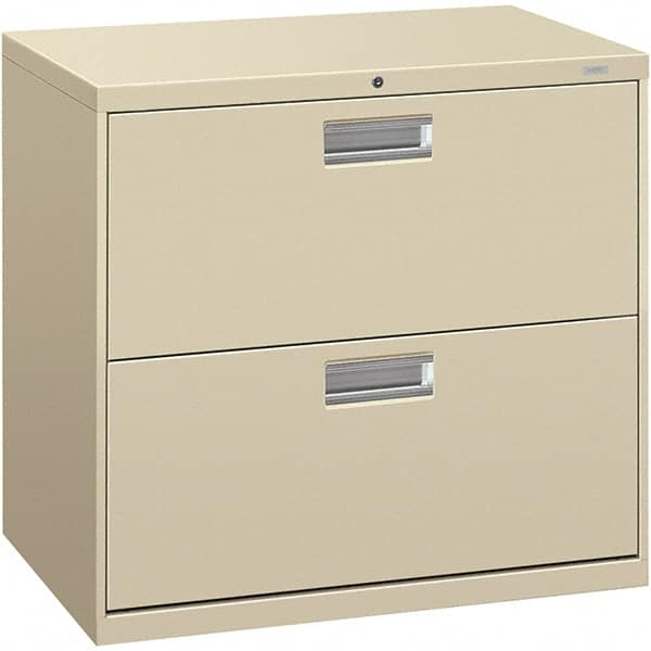Horizontal File Cabinet: 2 Drawers, Steel, Putty MPN:HON672LL