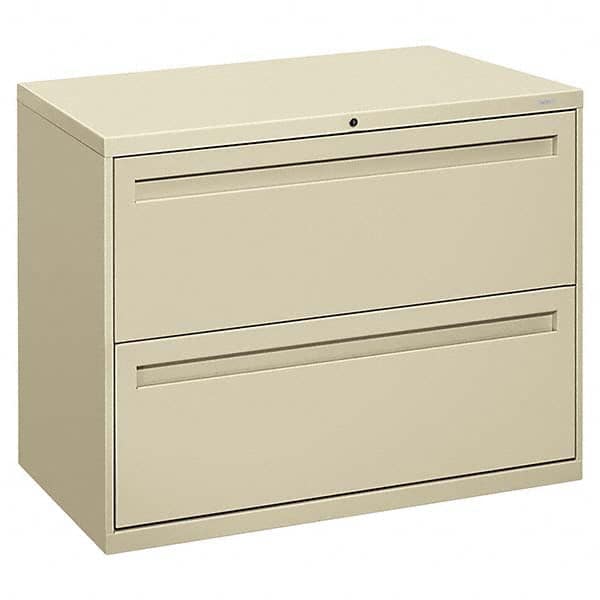 Horizontal File Cabinet: 2 Drawers, Steel, Putty MPN:HON782LL