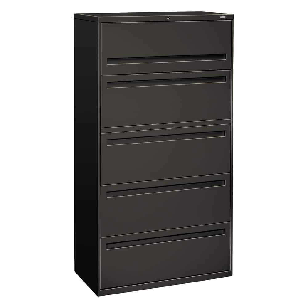 File Cabinet: 5 Drawers, Steel, Charcoal MPN:HON785LS