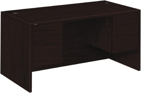 Desk: Woodgrain Laminate, Mahogany MPN:HON10573NN