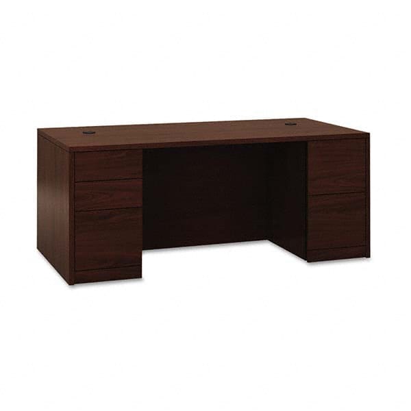 Desk: Woodgrain Laminate, Mahogany MPN:HON105890NN