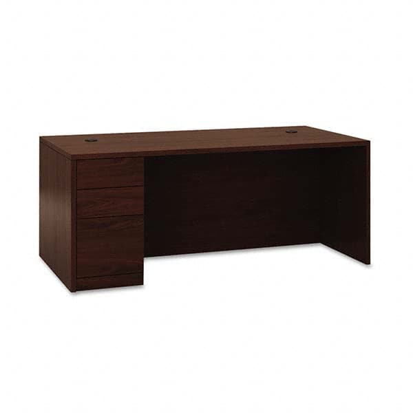 Desk: Woodgrain Laminate, Mahogany MPN:HON105896LNN