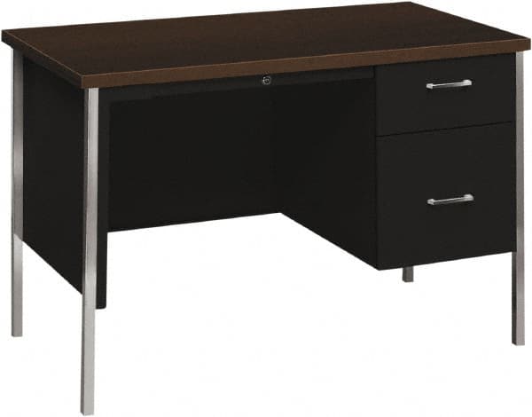 Desk: Woodgrain Laminate, Mocha & Black MPN:HON34002RMOP