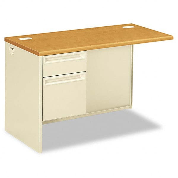 Desk: Steel-Reinforced High-Pressure Laminate, Oak MPN:HON38216LCL