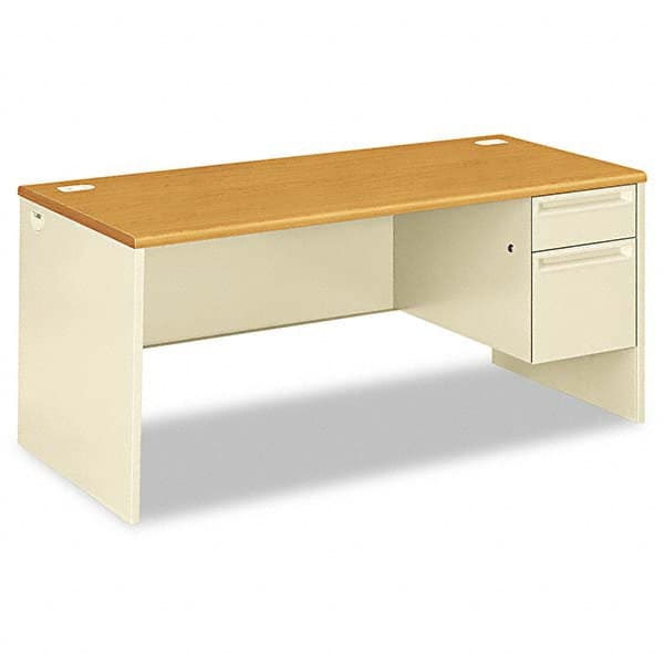 Desk: Steel-Reinforced High-Pressure Laminate, Oak MPN:HON38291RCL