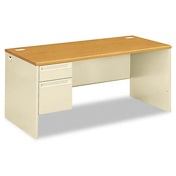 Desk: Steel-Reinforced High-Pressure Laminate, Oak MPN:HON38292LCL