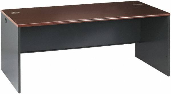 Reception Desk: Laminate, Mahogany & Charcoal MPN:HON38934NS