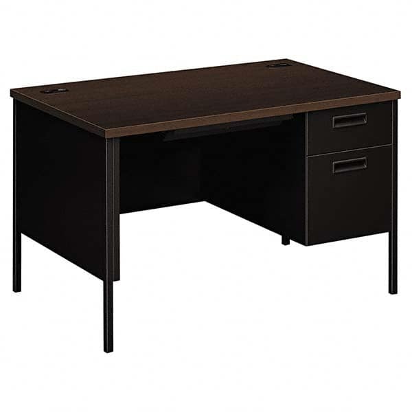 Right Pedestal Desk: Laminate, Brown MPN:HONP3251RMOP