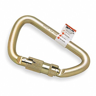 Carabiner Offset-D Gold MPN:17D-1/