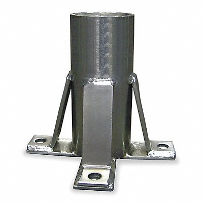 Floor Mount Sleeve Silver MPN:DH-7ZP/