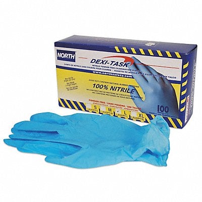 Disposable Gloves Nitrile 9 Blue PK100 MPN:LA049PF/L-H5