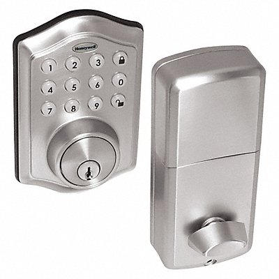 Electronic Keyless Deadbolt Satin Nickel MPN:8712309