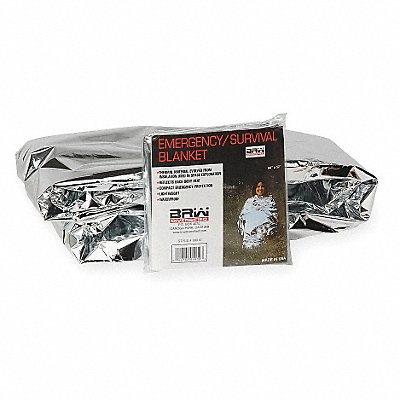 Emergency Blanket Silver 52 in x 84 in MPN:80264RB