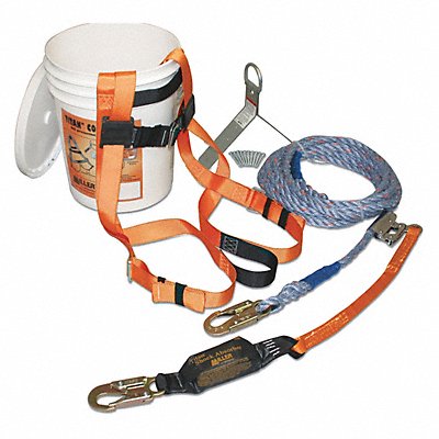 Fall Protection Kit Cap. 400 lb L/XL MPN:TRK2000-Z7/25FT