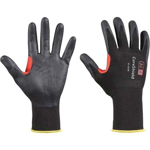 Cut, Puncture & Abrasive-Resistant Gloves: Size M, ANSI Cut A1, ANSI Puncture 1, Nitrile, Nylon Blend MPN:21-1518B/8M