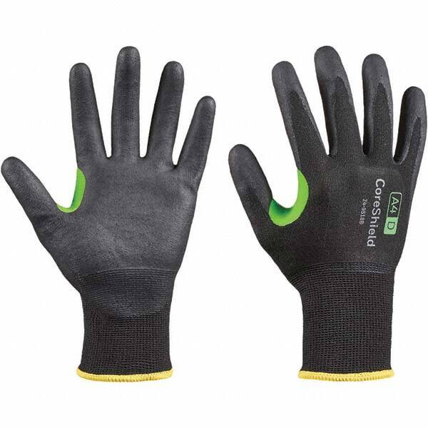 Cut, Puncture & Abrasive-Resistant Gloves: Size L, ANSI Cut A4, ANSI Puncture 1, Nitrile, HPPE MPN:24-9518B/9L