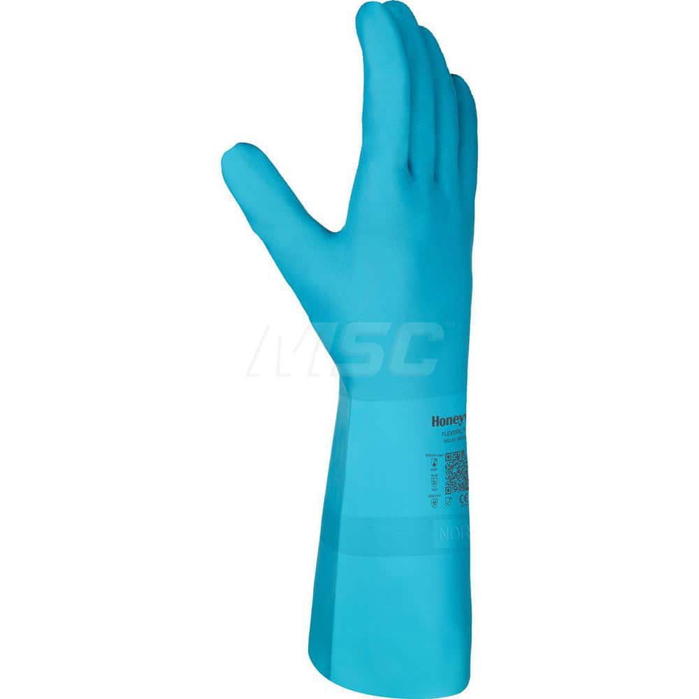 Chemical Resistant Gloves: Large, 15 mil Thick, Nitrile-Coated, Nitrile, Supported MPN:32-3015E/9L