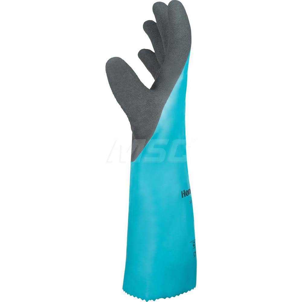 Chemical Resistant Gloves: Size Large, 18.00 Thick, Nitrile, Nitrile, Supported, Cut & Chemical Resistant MPN:33-3765E/9L