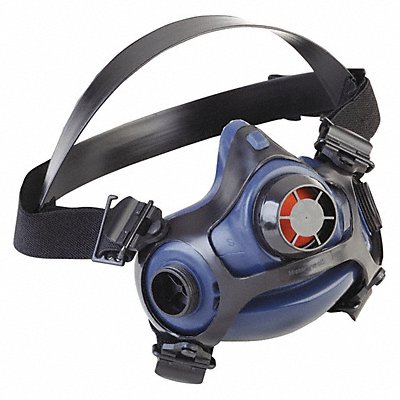 Half Mask Respirator Silicone Blk Blue MPN:RU88001ML