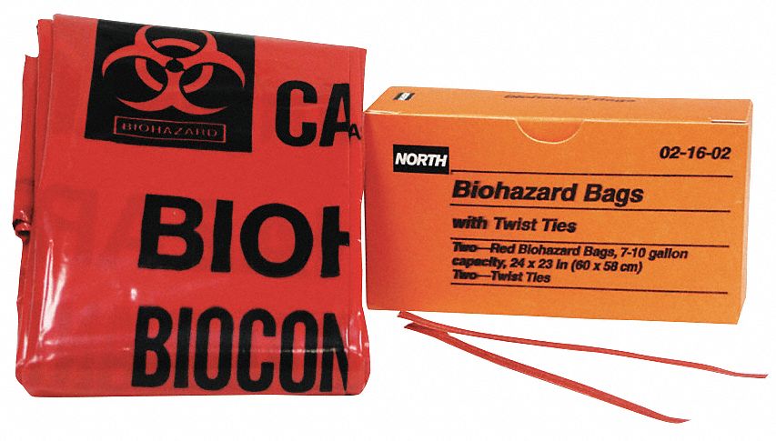 Biohazard Bags 10 gal Red MPN:021602