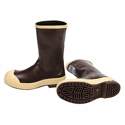 D0339 Rubber Boot Men s 9 Mid-Calf Brown PR MPN:22114/9