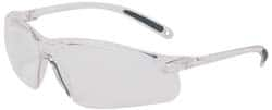 Safety Glass: Scratch-Resistant, Polycarbonate, Clear Lenses, Frameless, UV Protection MPN:A700