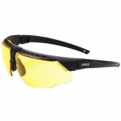 Safety Glasses Amber Lens Black Frame MPN:S2852HS