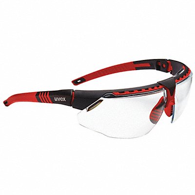 Safety Glasses Clear Lens Red Frame MPN:S2860HS