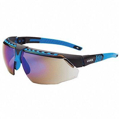 Safety Glasses Blu Mirror Lens Blu Frame MPN:S2873