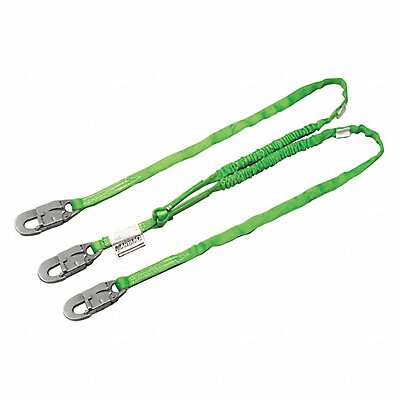 Shock-Absorbing Lanyard Green MPN:232TWLS-Z7/6FTGN