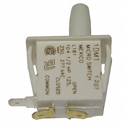 Pnl Mt Switch 10A SPDT Bullet Nose Plngr MPN:1DM1