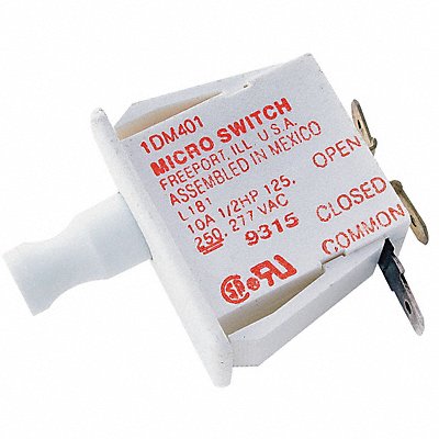 Pnl Mt Switch 10A SPDT Finger Grip Plngr MPN:1DM401