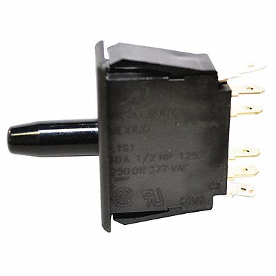 Pnl Mt Switch 10A DPDT Bullet Nose Plngr MPN:2DM1