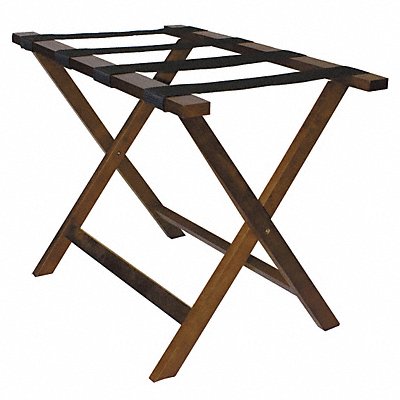 Luggage Rack Wood 20 In H Holds 300 lb MPN:LRWSTD01