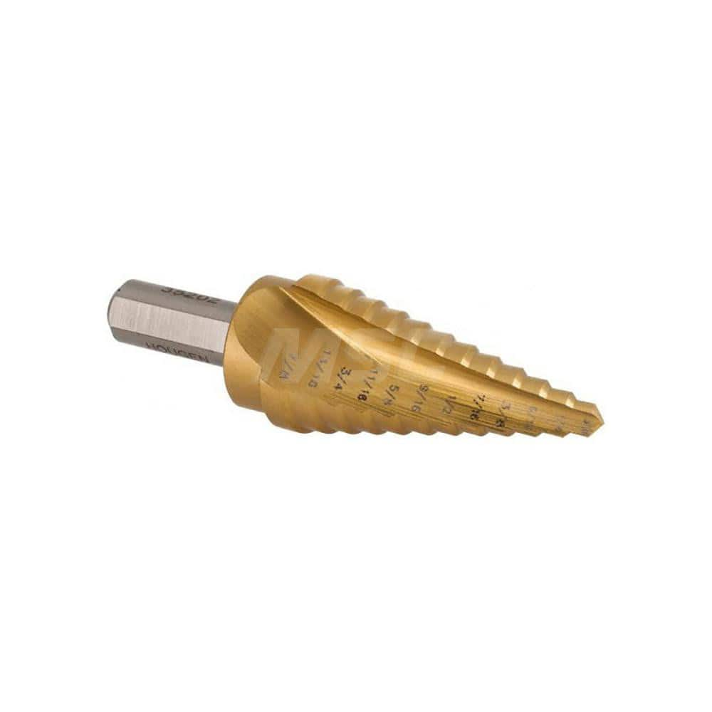 Step Drill Bit: 1/8 to 1/2