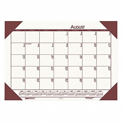 Desk Pad Calendar 18-1/2x13 In Cream MPN:HOD012541