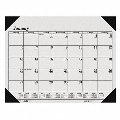 Dated Monthly Desk Calendar 22x17 In. MPN:HOD124