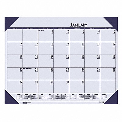 Monthly Desk Calendar 22x17 In Orchid MPN:HOD12473