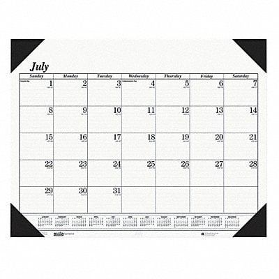 Academic Desk Pad Calendar 22x17 In. MPN:HOD12502