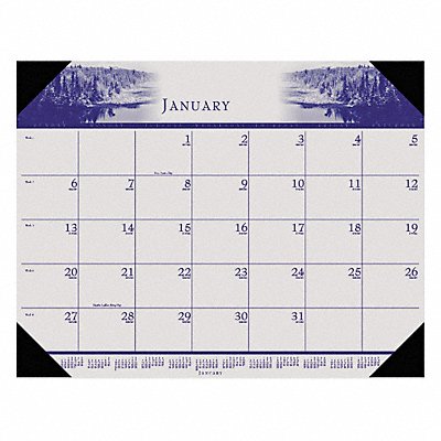 Monthly Desk Calendar 22x17 In Nature MPN:HOD140HD